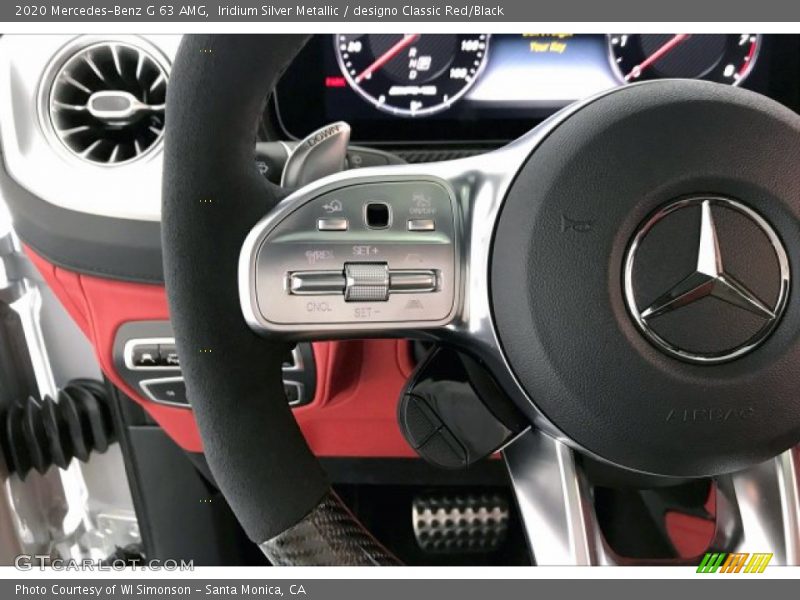 Iridium Silver Metallic / designo Classic Red/Black 2020 Mercedes-Benz G 63 AMG