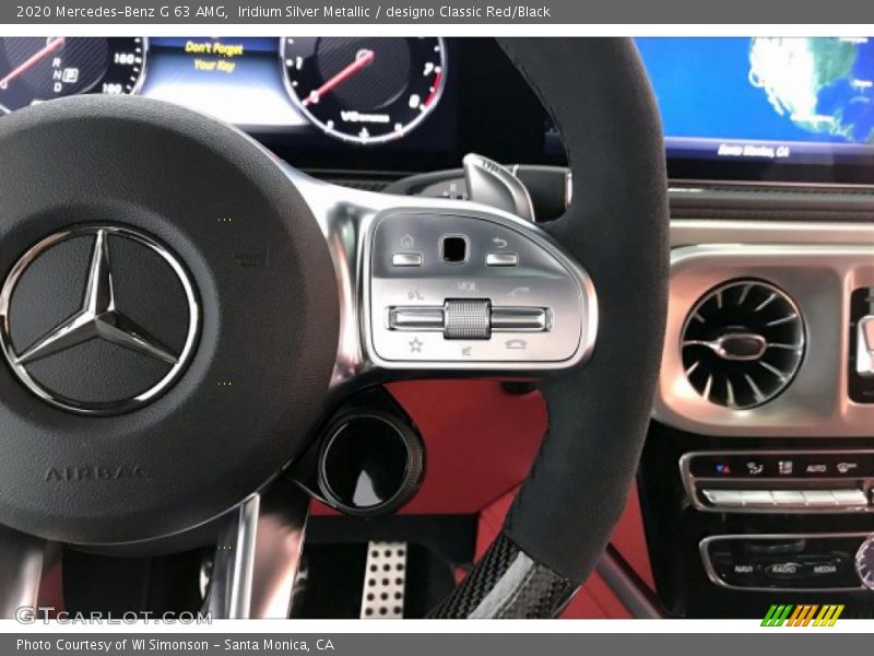 Iridium Silver Metallic / designo Classic Red/Black 2020 Mercedes-Benz G 63 AMG