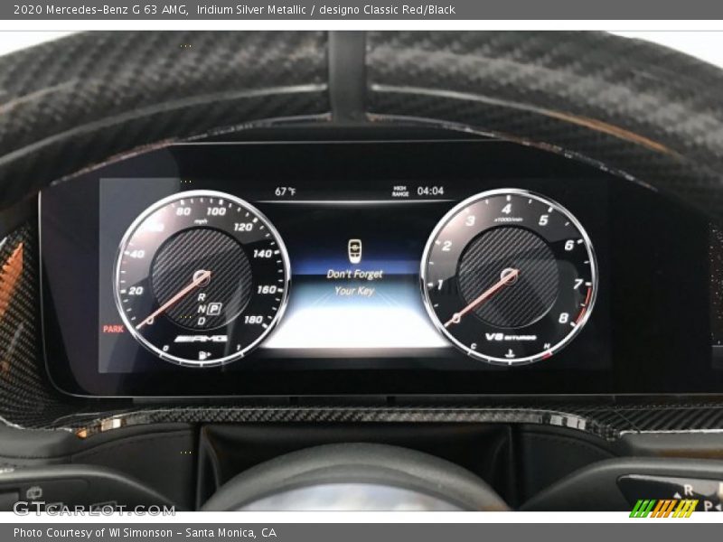 Iridium Silver Metallic / designo Classic Red/Black 2020 Mercedes-Benz G 63 AMG