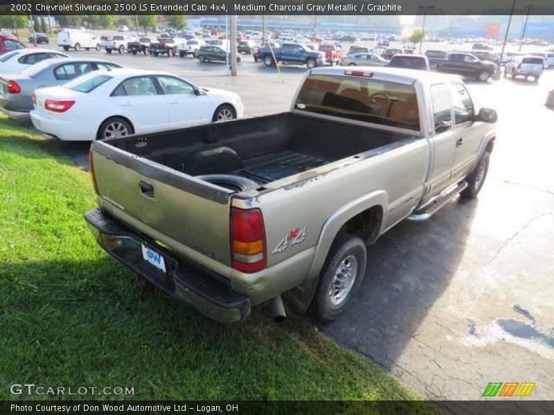 Medium Charcoal Gray Metallic / Graphite 2002 Chevrolet Silverado 2500 LS Extended Cab 4x4