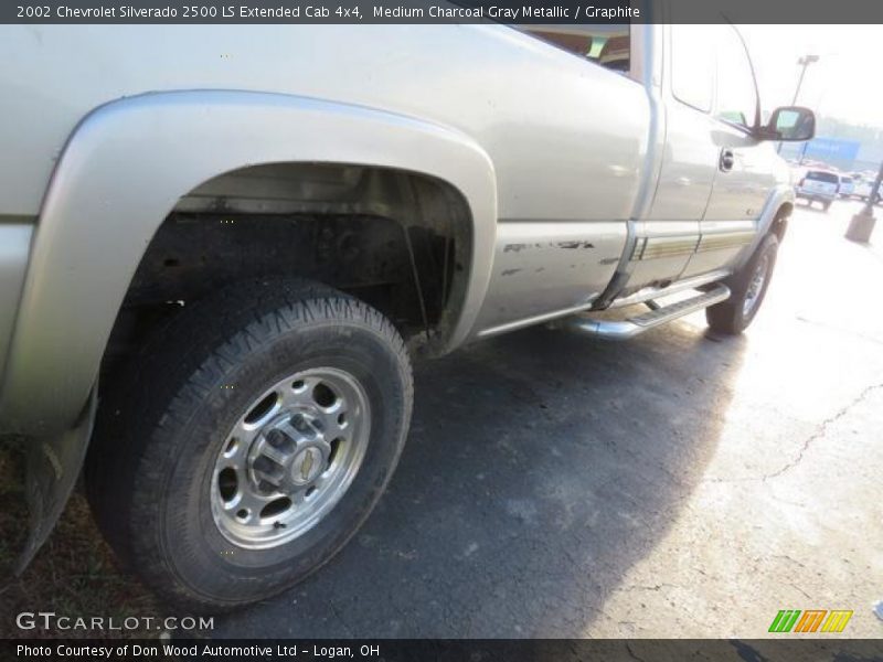 Medium Charcoal Gray Metallic / Graphite 2002 Chevrolet Silverado 2500 LS Extended Cab 4x4