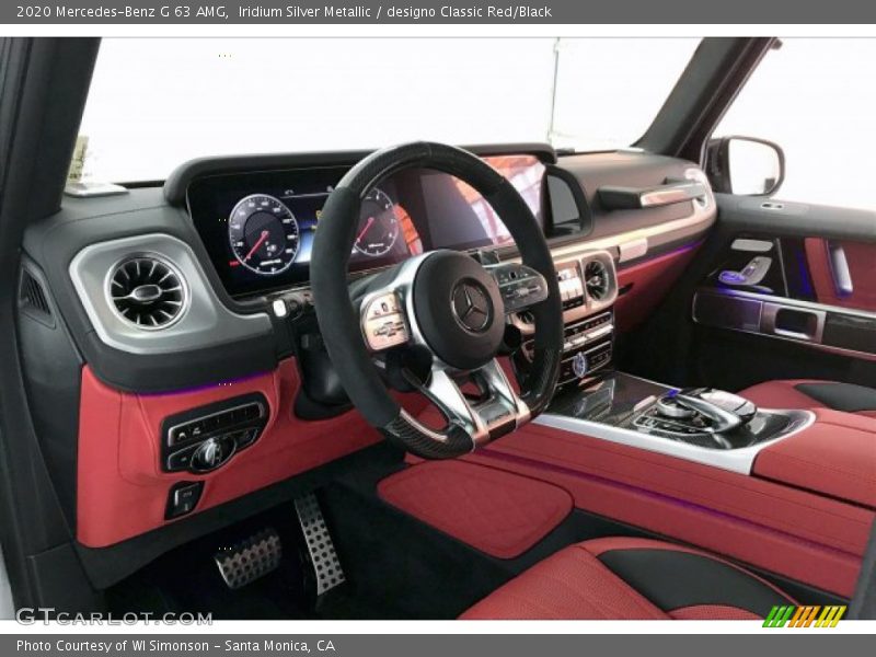 Iridium Silver Metallic / designo Classic Red/Black 2020 Mercedes-Benz G 63 AMG