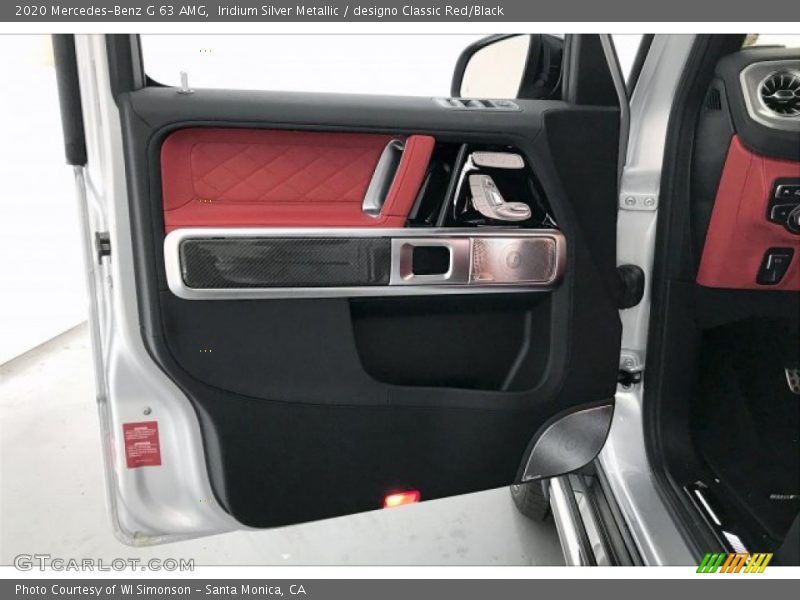 Iridium Silver Metallic / designo Classic Red/Black 2020 Mercedes-Benz G 63 AMG