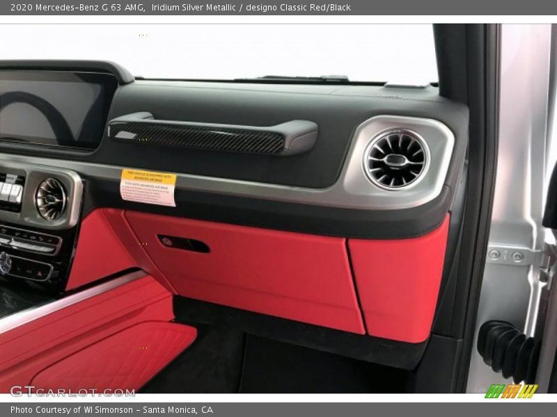 Iridium Silver Metallic / designo Classic Red/Black 2020 Mercedes-Benz G 63 AMG