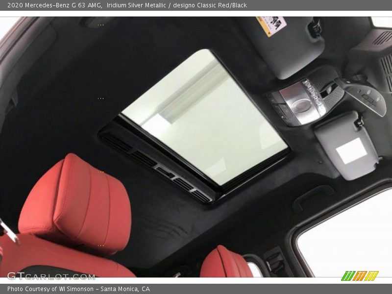 Iridium Silver Metallic / designo Classic Red/Black 2020 Mercedes-Benz G 63 AMG