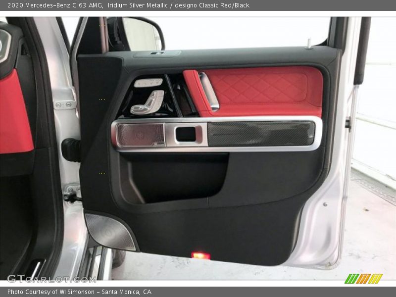 Iridium Silver Metallic / designo Classic Red/Black 2020 Mercedes-Benz G 63 AMG