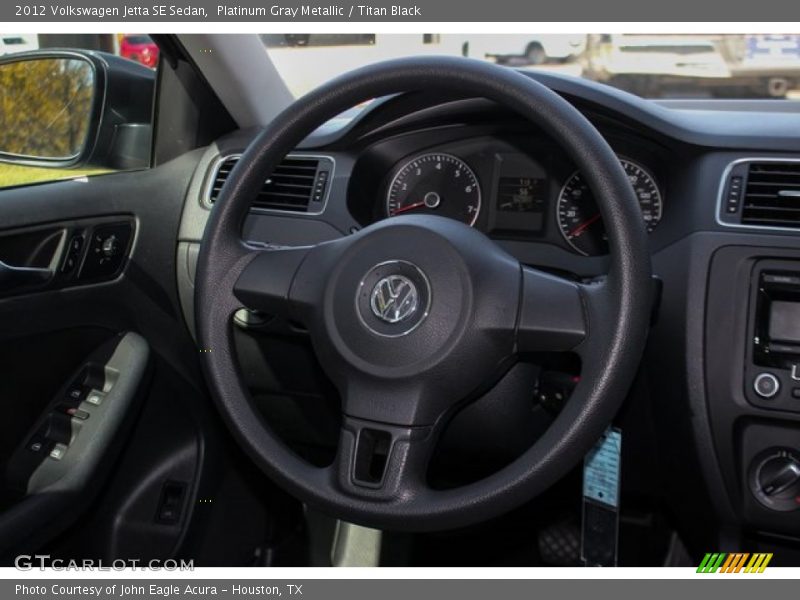 Platinum Gray Metallic / Titan Black 2012 Volkswagen Jetta SE Sedan
