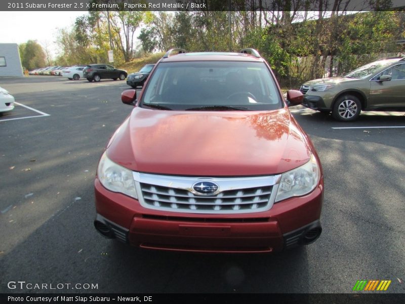 Paprika Red Metallic / Black 2011 Subaru Forester 2.5 X Premium