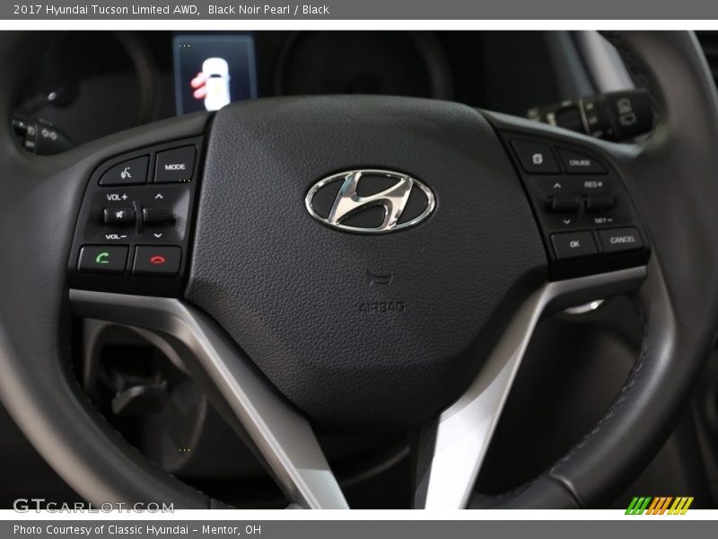 Black Noir Pearl / Black 2017 Hyundai Tucson Limited AWD