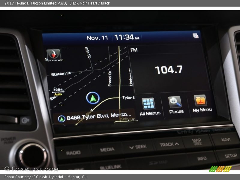 Black Noir Pearl / Black 2017 Hyundai Tucson Limited AWD