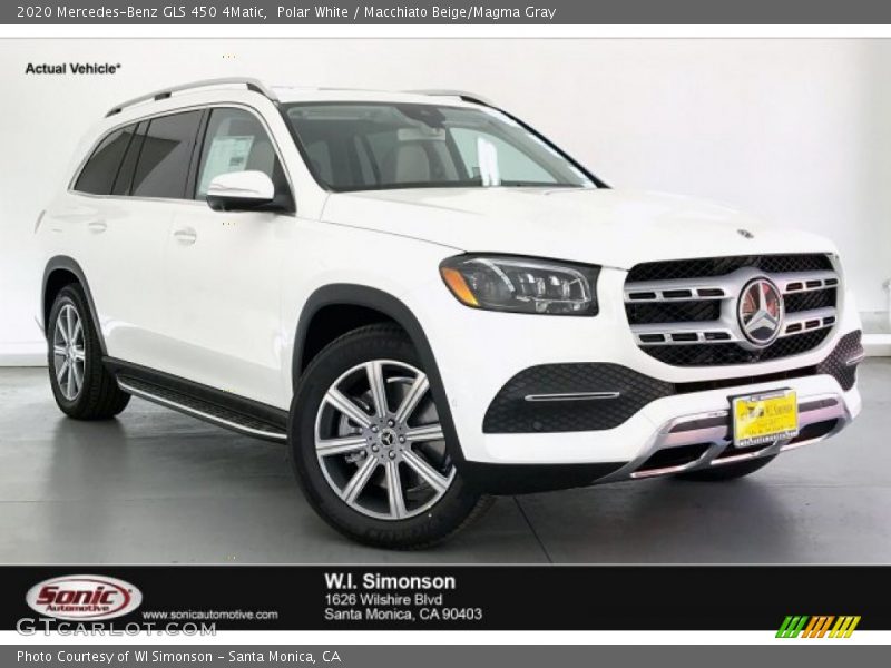 Polar White / Macchiato Beige/Magma Gray 2020 Mercedes-Benz GLS 450 4Matic