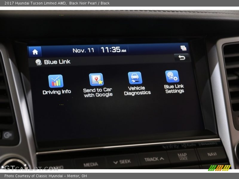 Black Noir Pearl / Black 2017 Hyundai Tucson Limited AWD