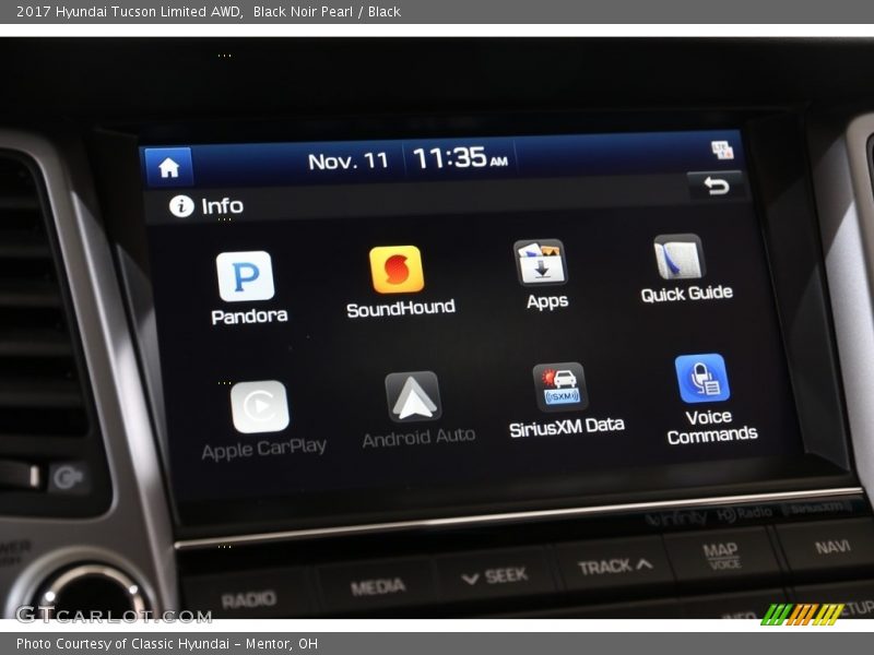 Black Noir Pearl / Black 2017 Hyundai Tucson Limited AWD