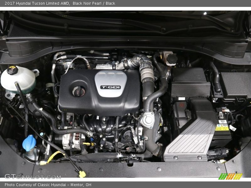 Black Noir Pearl / Black 2017 Hyundai Tucson Limited AWD