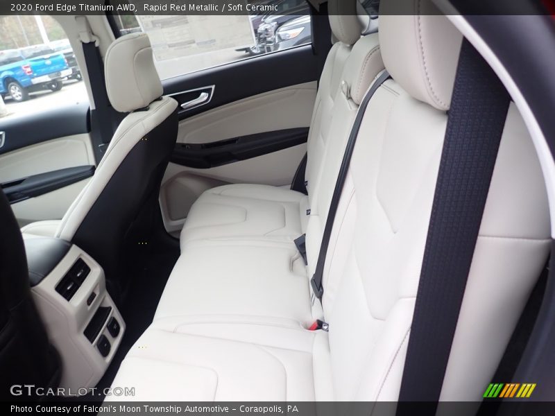 Rear Seat of 2020 Edge Titanium AWD