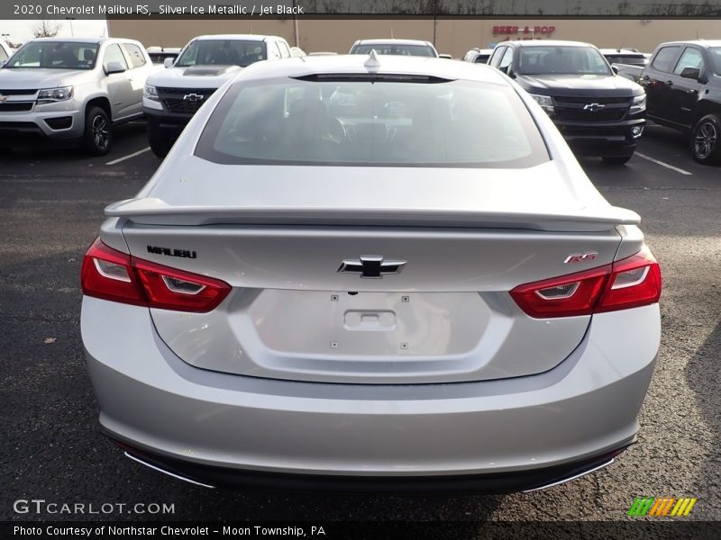 Silver Ice Metallic / Jet Black 2020 Chevrolet Malibu RS