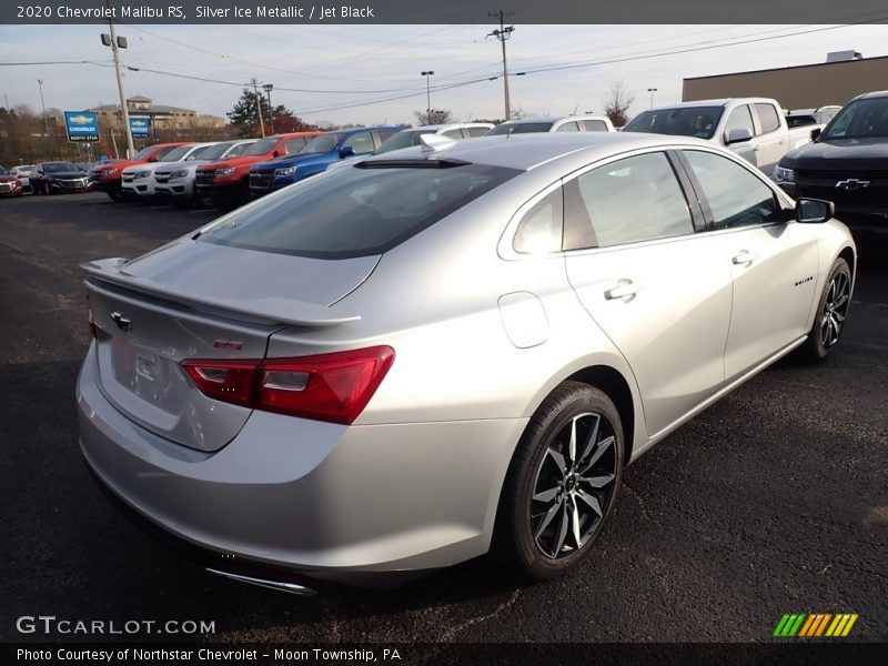 Silver Ice Metallic / Jet Black 2020 Chevrolet Malibu RS