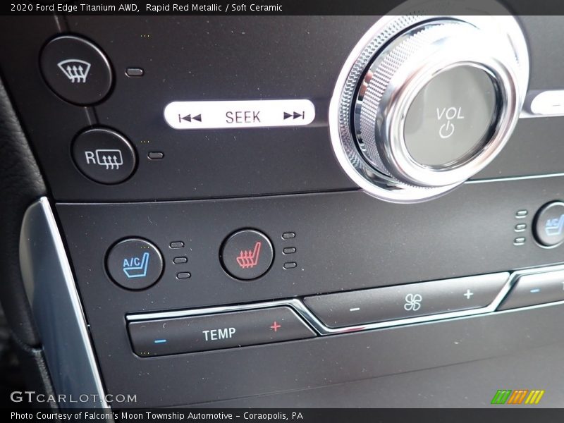 Controls of 2020 Edge Titanium AWD