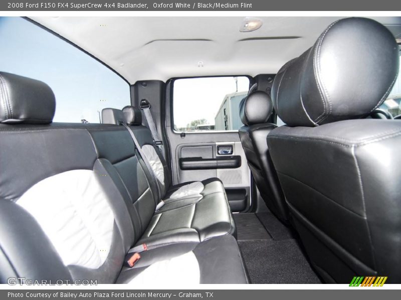 Oxford White / Black/Medium Flint 2008 Ford F150 FX4 SuperCrew 4x4 Badlander