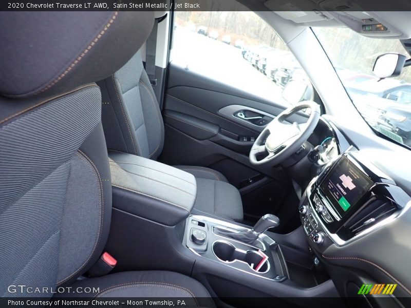 Satin Steel Metallic / Jet Black 2020 Chevrolet Traverse LT AWD
