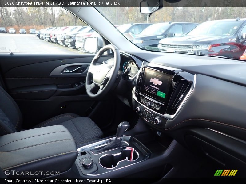 Satin Steel Metallic / Jet Black 2020 Chevrolet Traverse LT AWD