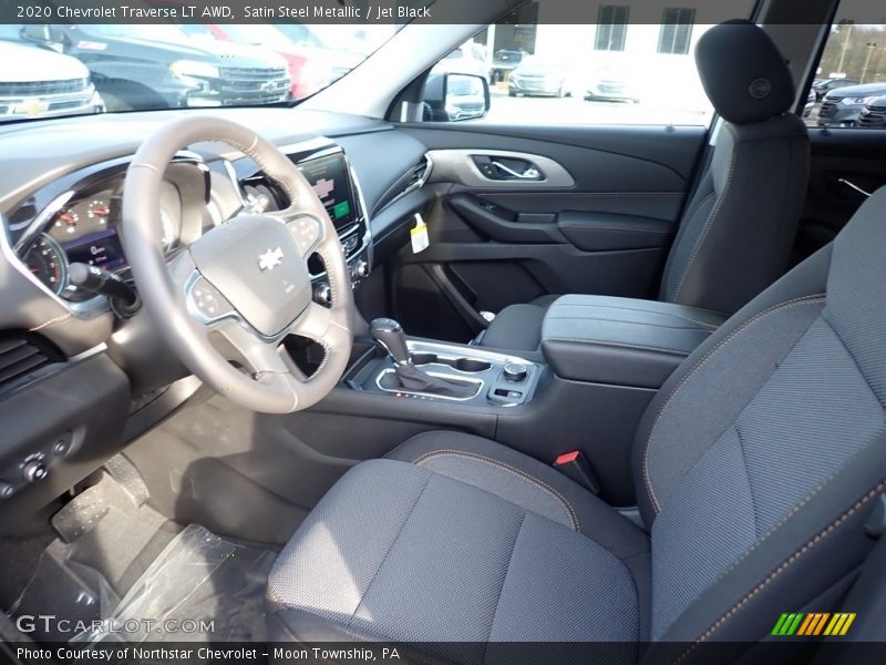 Satin Steel Metallic / Jet Black 2020 Chevrolet Traverse LT AWD