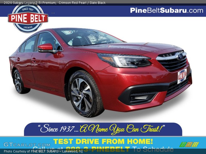 Crimson Red Pearl / Slate Black 2020 Subaru Legacy 2.5i Premium