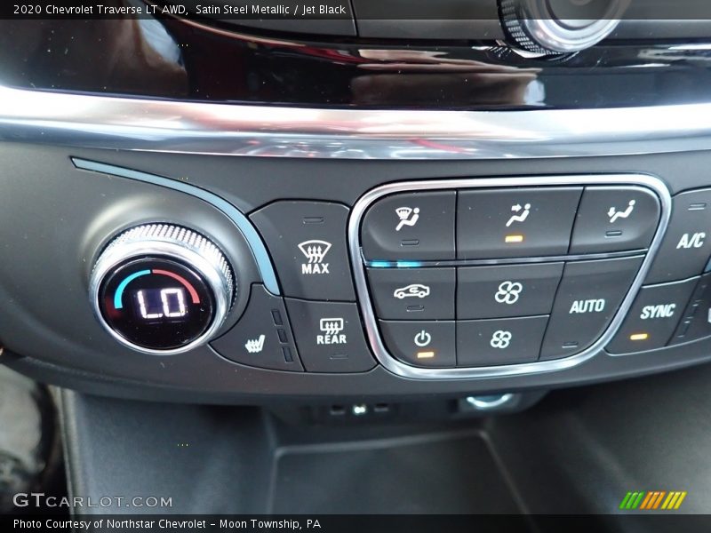 Satin Steel Metallic / Jet Black 2020 Chevrolet Traverse LT AWD