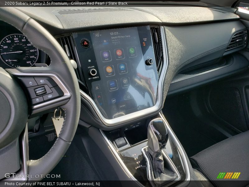 Dashboard of 2020 Legacy 2.5i Premium