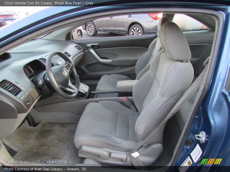 Royal Blue Pearl / Gray 2010 Honda Civic EX Coupe