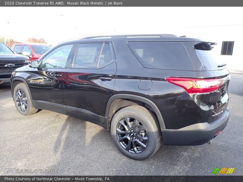 Mosaic Black Metallic / Jet Black 2020 Chevrolet Traverse RS AWD