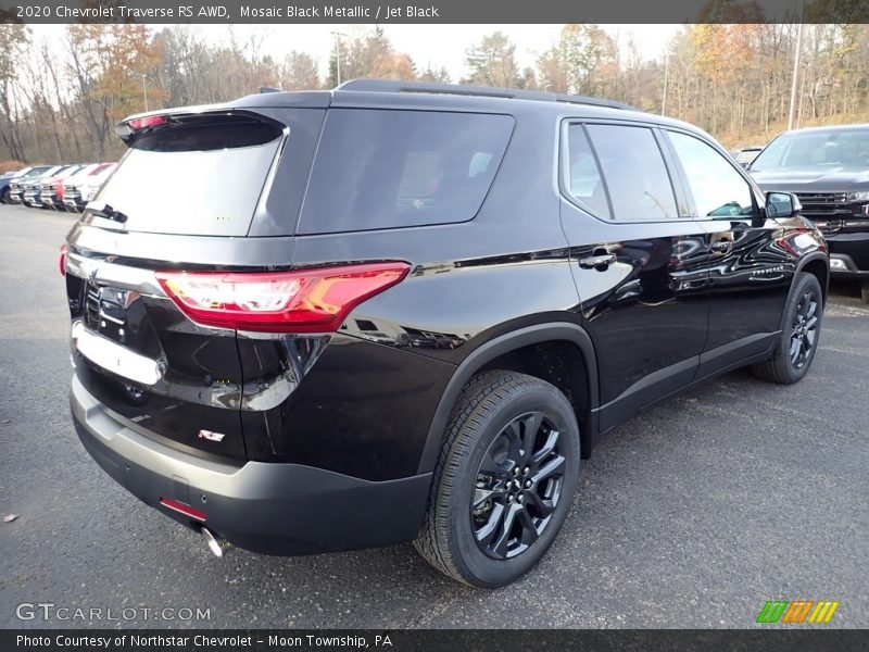 Mosaic Black Metallic / Jet Black 2020 Chevrolet Traverse RS AWD