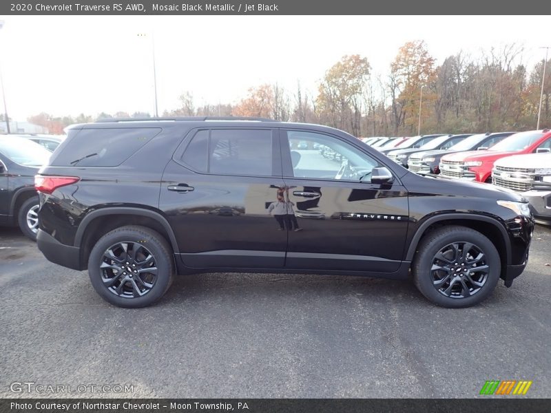 Mosaic Black Metallic / Jet Black 2020 Chevrolet Traverse RS AWD