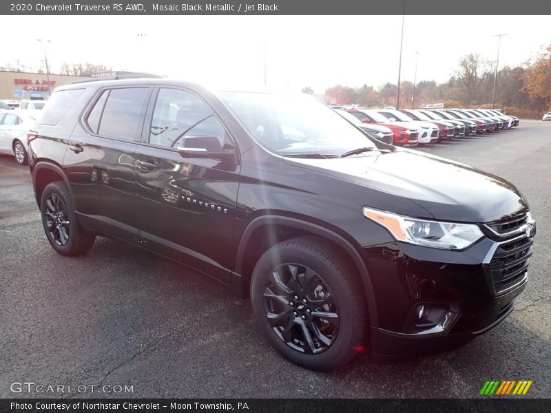 Mosaic Black Metallic / Jet Black 2020 Chevrolet Traverse RS AWD