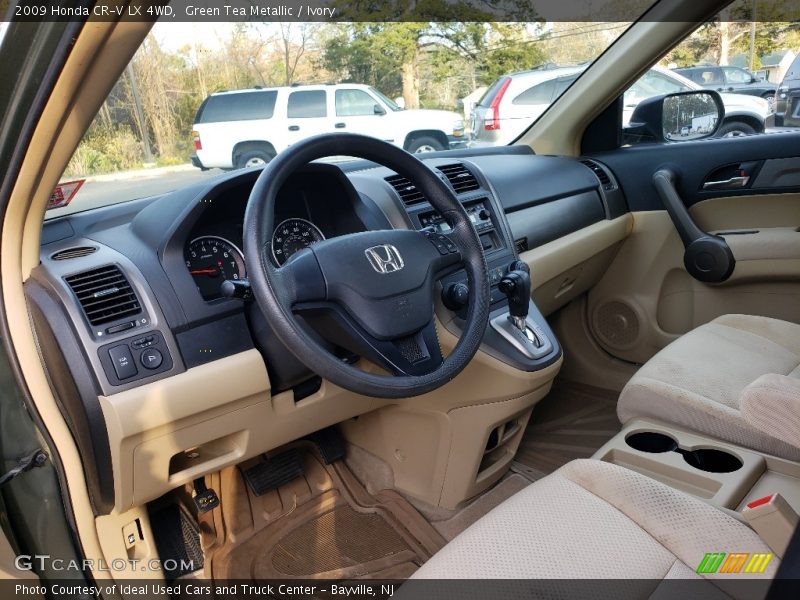 Green Tea Metallic / Ivory 2009 Honda CR-V LX 4WD