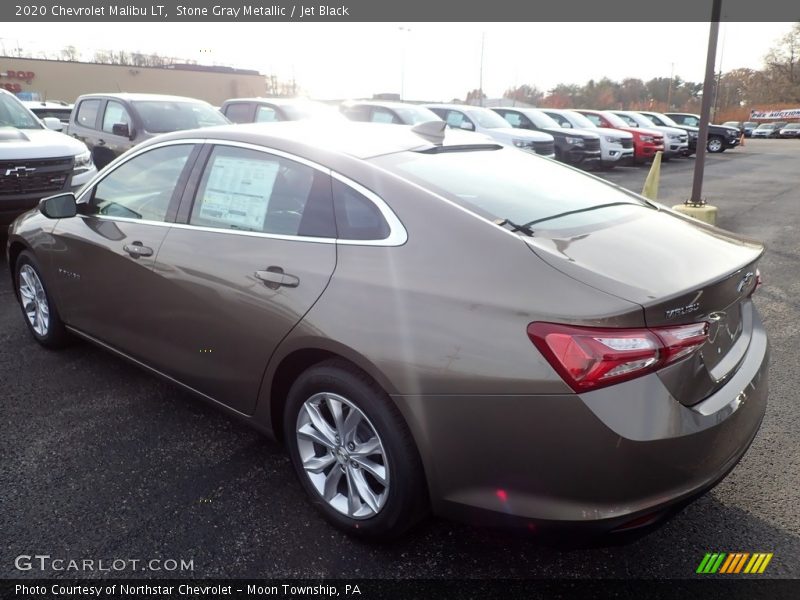 Stone Gray Metallic / Jet Black 2020 Chevrolet Malibu LT