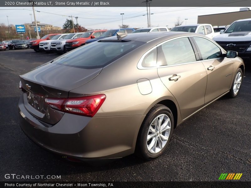 Stone Gray Metallic / Jet Black 2020 Chevrolet Malibu LT