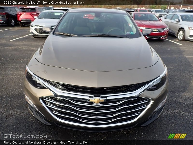 Stone Gray Metallic / Jet Black 2020 Chevrolet Malibu LT