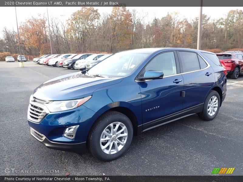 Pacific Blue Metallic / Jet Black 2020 Chevrolet Equinox LT AWD