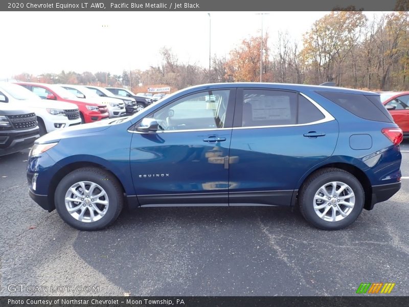Pacific Blue Metallic / Jet Black 2020 Chevrolet Equinox LT AWD