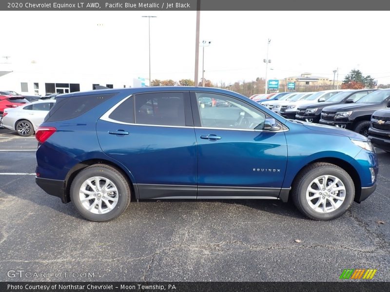 Pacific Blue Metallic / Jet Black 2020 Chevrolet Equinox LT AWD