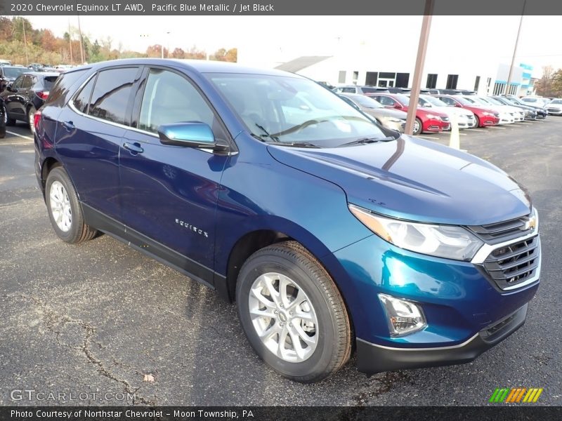 Pacific Blue Metallic / Jet Black 2020 Chevrolet Equinox LT AWD