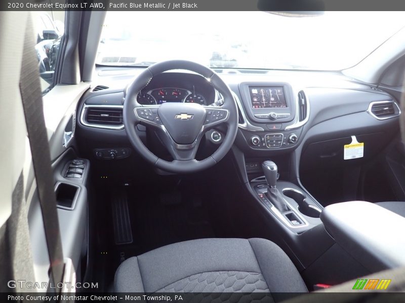 Pacific Blue Metallic / Jet Black 2020 Chevrolet Equinox LT AWD