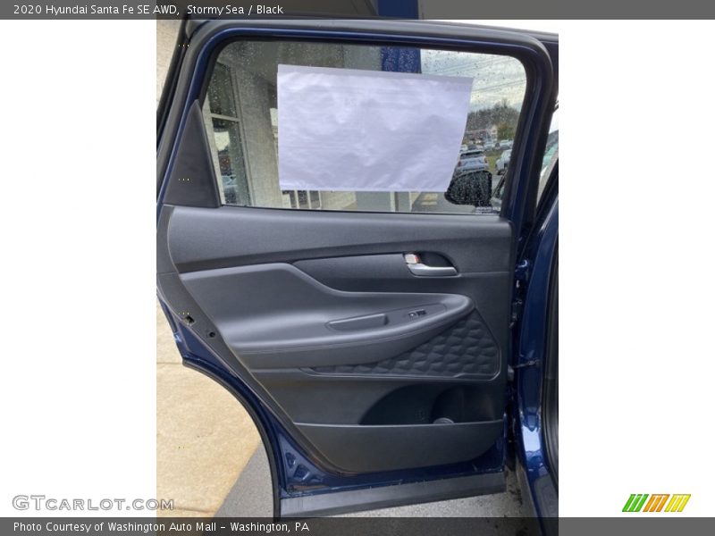 Stormy Sea / Black 2020 Hyundai Santa Fe SE AWD