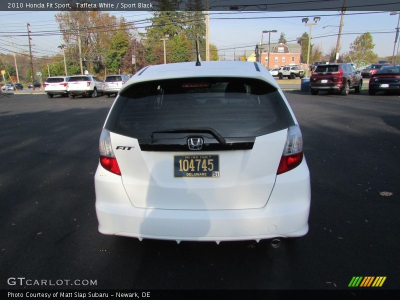 Taffeta White / Sport Black 2010 Honda Fit Sport