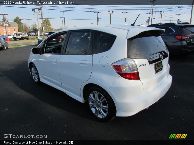 Taffeta White / Sport Black 2010 Honda Fit Sport