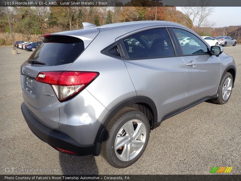 Lunar Silver Metallic / Black 2019 Honda HR-V EX-L AWD