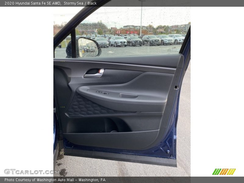 Stormy Sea / Black 2020 Hyundai Santa Fe SE AWD