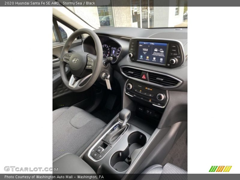 Stormy Sea / Black 2020 Hyundai Santa Fe SE AWD