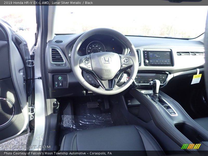 Lunar Silver Metallic / Black 2019 Honda HR-V EX-L AWD